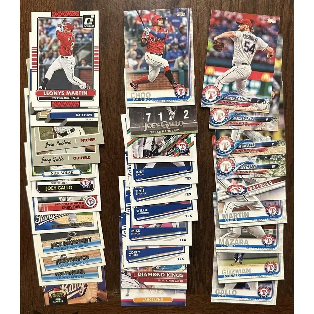Huge Lot Texas Rangers Baseball Cards 144 Different Cards